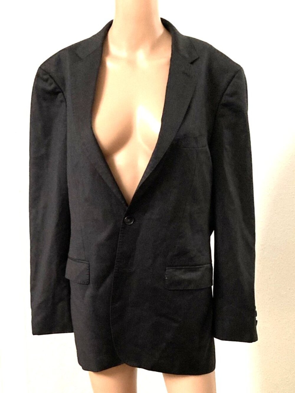 BOSS Hugo Boss Men’s 38R Black Wool Super 100 Blazer Sport Coat BOSS Hugo Boss M